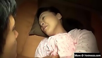 Steamy Japanese Milf Gets Off On Her Daughter'S Threesome