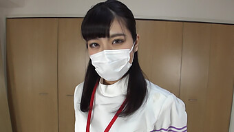 Young Asian Nurse Explores Pleasure With Toys And Oral Skills