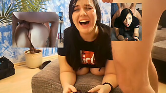 Hráčka Zažívá Drsný Sex Při Hraní Videoher