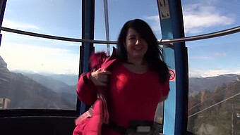 German Girl'S Public Anal Encounter With Unknown Partner On Cable Car