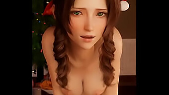 Aerith'S Festive Christmas Ride With Small Tits And Big Ass