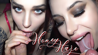 Honey Haze Gives A Handjob After Classes