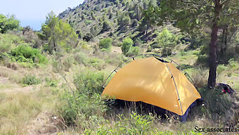 A French Couple'S Passionate Encounter Caught On Camera In A Tent