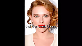 Luonnollinen Kauneus Scarlett Johansson Vuonna Softcore Runkkaus Ohje Video