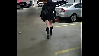 Exhibitionist Milf Shows Off Her Assets In A Casino Parking Garage