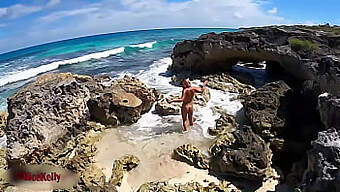 Real Footage Of A Girl Pleasuring Herself By The Ocean