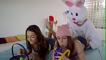 Lily Adams Dan Alex Blake'S Easter Anal Dan Creampie Delight