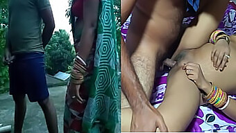 Indian Neighbor'S Wife Caught Masturbating On Rooftop And Then Penetrated