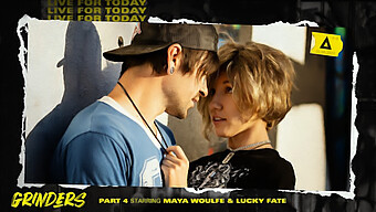 Maya Woulfe En Lucky Fate In Intense Orale Seksscène